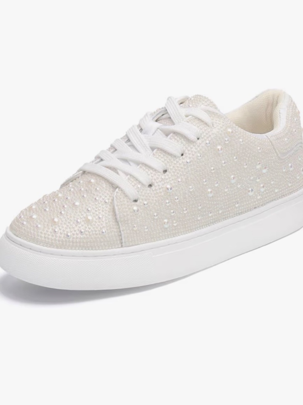 Suokdil Sparkle Rhinestone Sneakers for Women - Picture 3 of 8